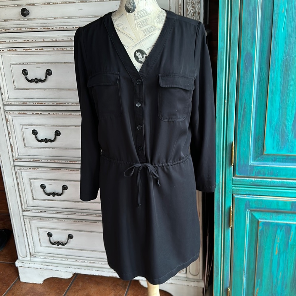 Paper Crane Dress Tunic Black Size Large